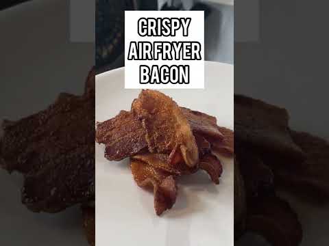 CRISPY Air Fryer Bacon in less than 10 Minutes | Ninja Foodi #shorts