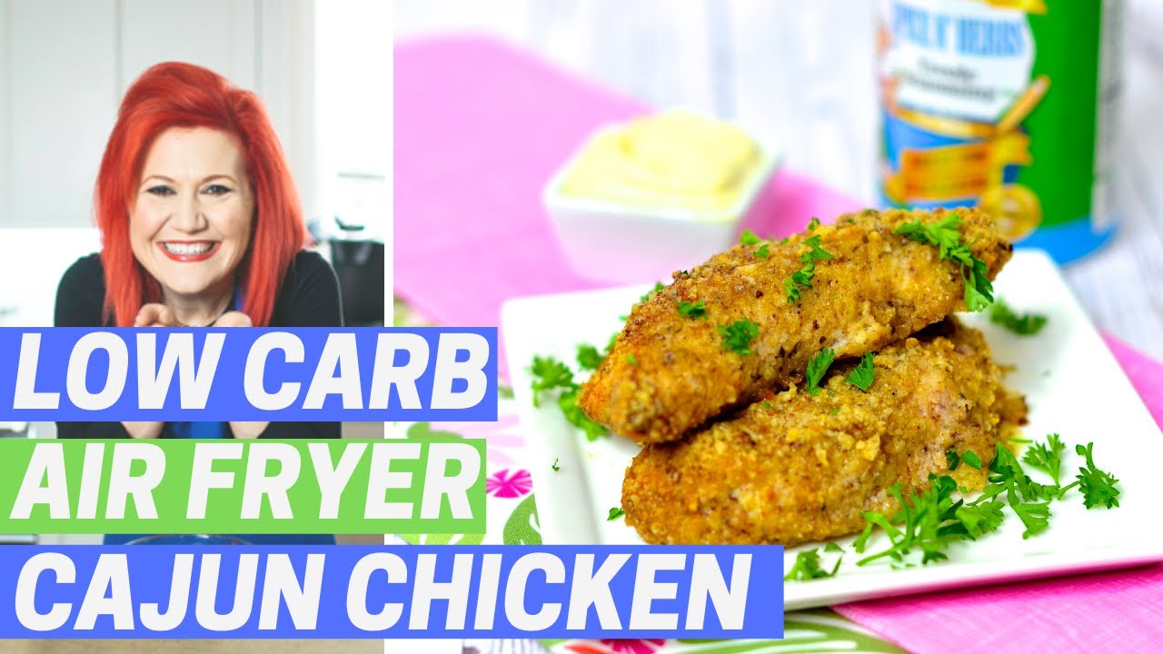 Air Fryer Cajun Breaded Chicken (LOW CARB, KETO FRIENDLY)