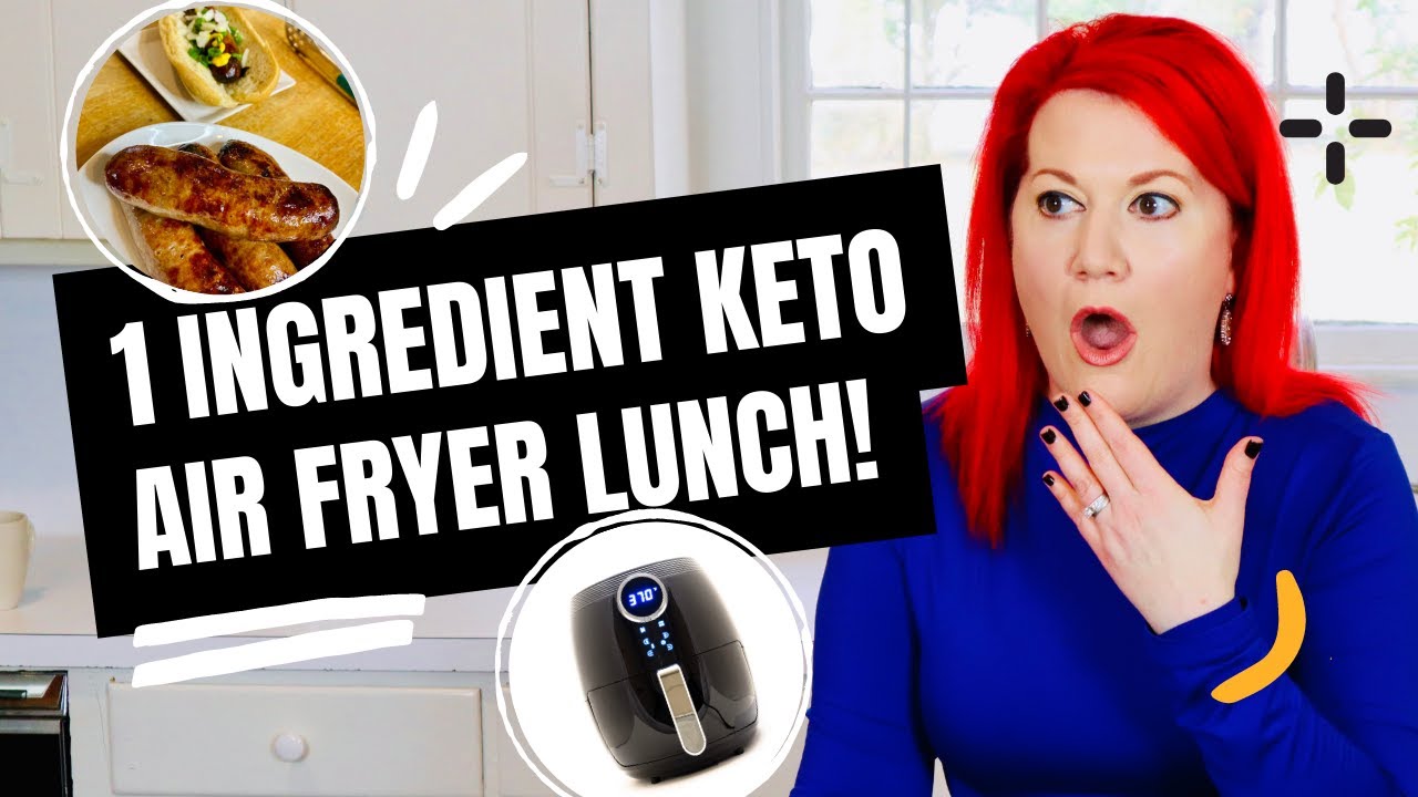 I Made the EASIEST ONE-Ingredient Keto Lunch in the AIR FRYER In 15 Minutes | Ninja Foodi Lunch